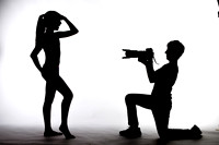 2017-06-22 Myerow B'nai Mitzvah silhouette shoot Liam and Norah at Studio-photos